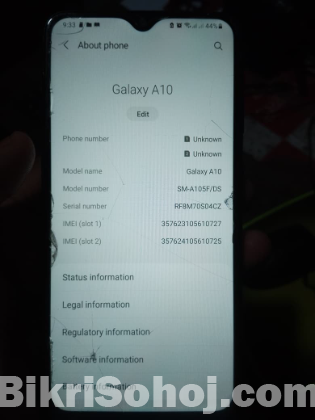 SAMSUNG A10